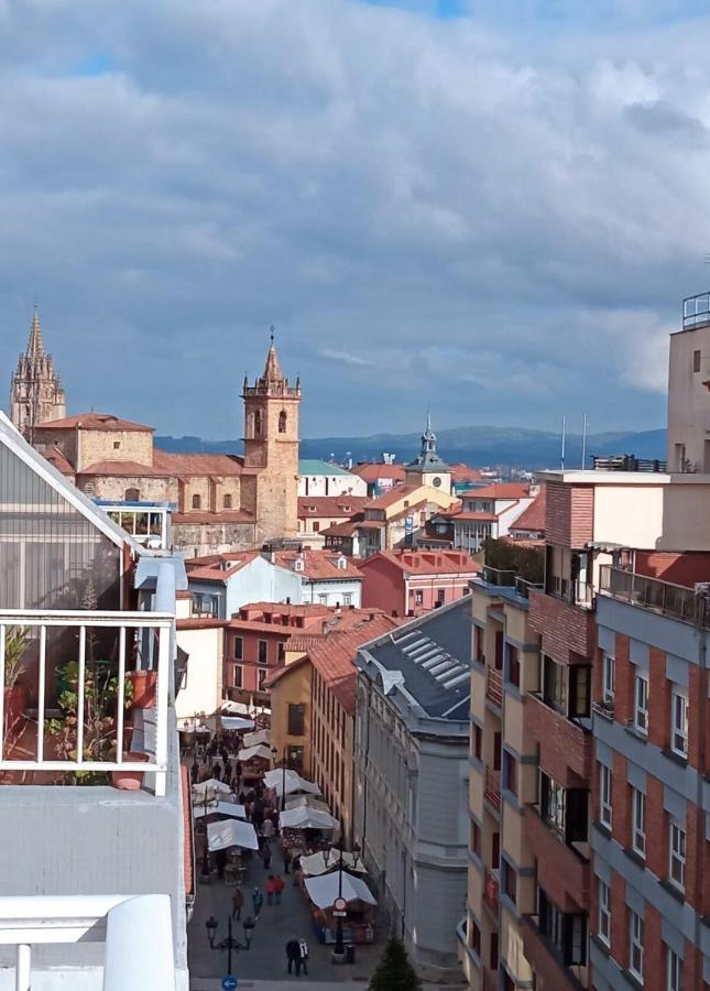 Atico Quintana II - Con Terraza, En El Centro Con Wifi Y Garaje Apartment โอเบียโด ภายนอก รูปภาพ