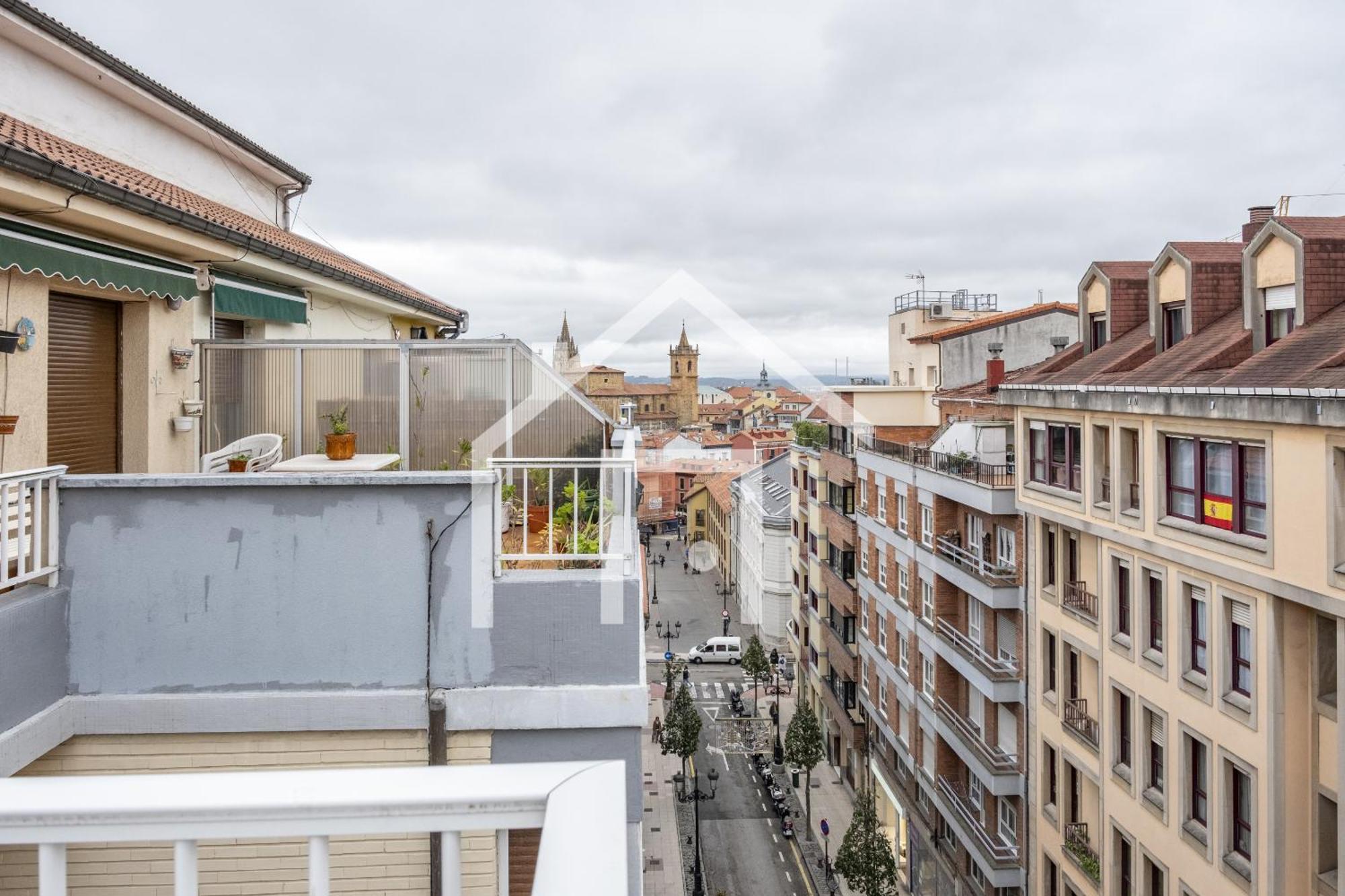 Atico Quintana II - Con Terraza, En El Centro Con Wifi Y Garaje Apartment โอเบียโด ภายนอก รูปภาพ